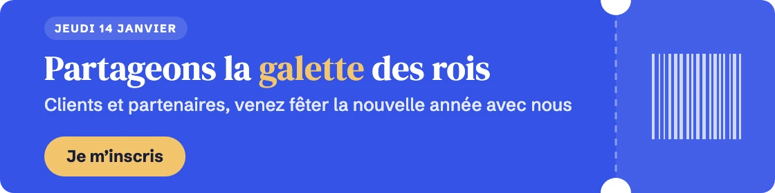 Bannière de vœux : Jeudi 14 janvier · Partageons la galette des rois